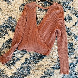 Open cut sweater